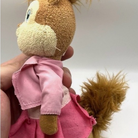 DISNEY - ALVIN AND THE CHIPMUNKS/CHIPPETTES’ BRITTANY CHIPMUNK TY VINTAGE PLUSH - Picture 4 of 5
